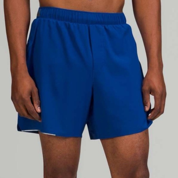 Lululemon Surge Short Linerless 7” Athletic Shorts Dark Royal Blue Size Small - Picture 1 of 10
